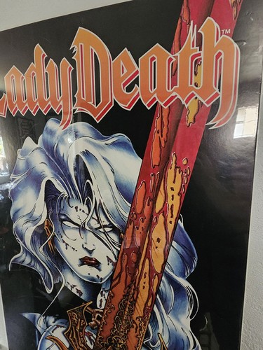 Lady Death Sword Hughs JENSEN Poster Chaos! Comics Large - Picture 4 of 6