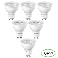 DEWENWILS GU10 LED Bulbs 6-Pack Dimmable 5000K Daylight for Track Lighting