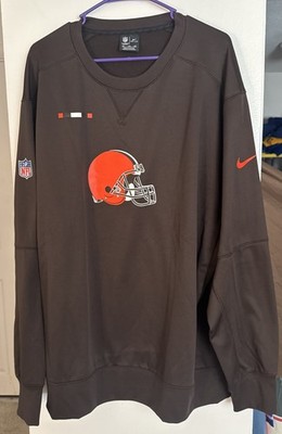 NWOT Nike Dri Fit Onfield Apparel Cleveland Browns Crewneck Sweatshirt 3XL