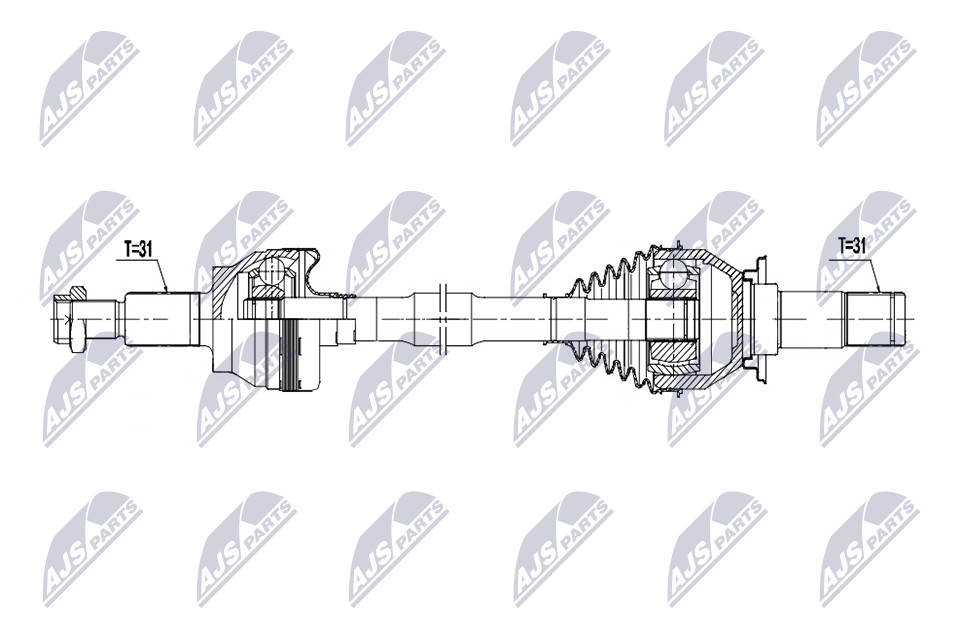N.T.Y. NPW-JG-014.NTY Drive Shaft - Image 7