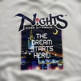 Nights into Dreams Sweat Size L Sweatshirt SEGA Tag SEGA SATURN