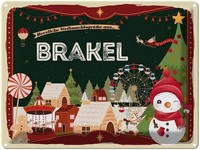 Blechschild 30X40 Cm WeihnachtsgrüßE Aus Brakel Weihnachten Deko Geschenk Metall