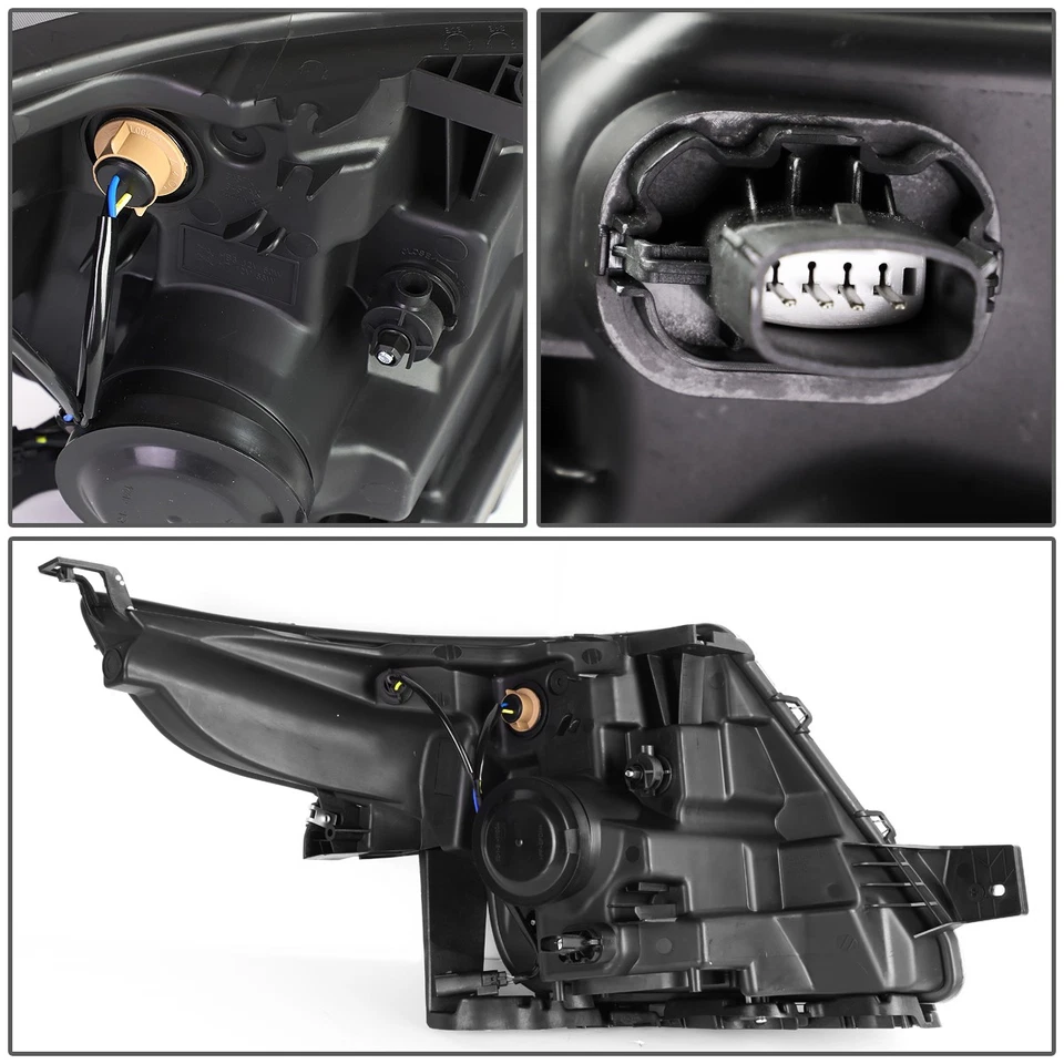 FOR 11-15 FORD EXPLORER BLACK HOUSING CLEAR CORNER PROJECTOR HEADLIGHT HEADLAMP - Image 4 of 4