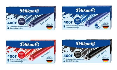 Verschiedene Farben: 3-10x 5 Pelikan Tintenpatronen, lange Patronen