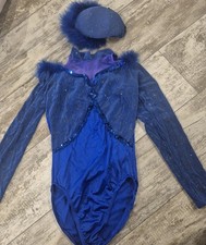 Womens Leotard Mesh MA, Dancewear Stage Performance gold sparkles, head piece