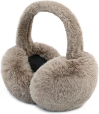 PIGBENGO Foldable Ear Muffs for Women Cold Weather Fluffy Earmuffs Winter Warm H