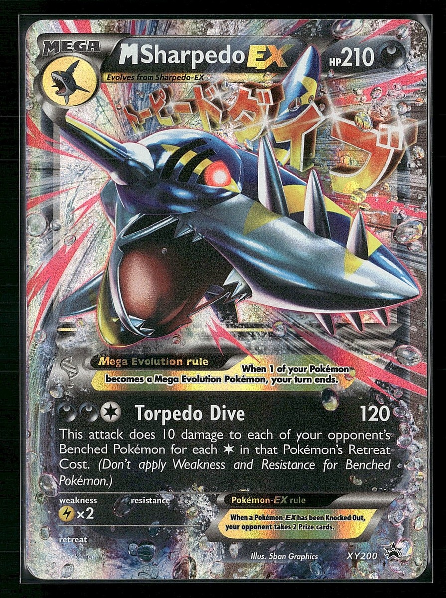 M Sharpedo EX Promo Holofoil XY Promos XY200 MP | eBay