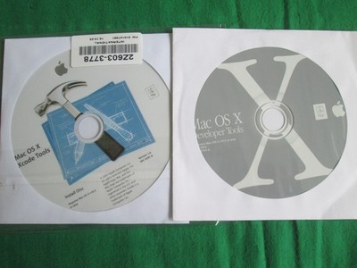 MAC OS X - XCODE TOOLS & DEVELOPER TOOLS DISCS - 2002/03 - APPLE MAC