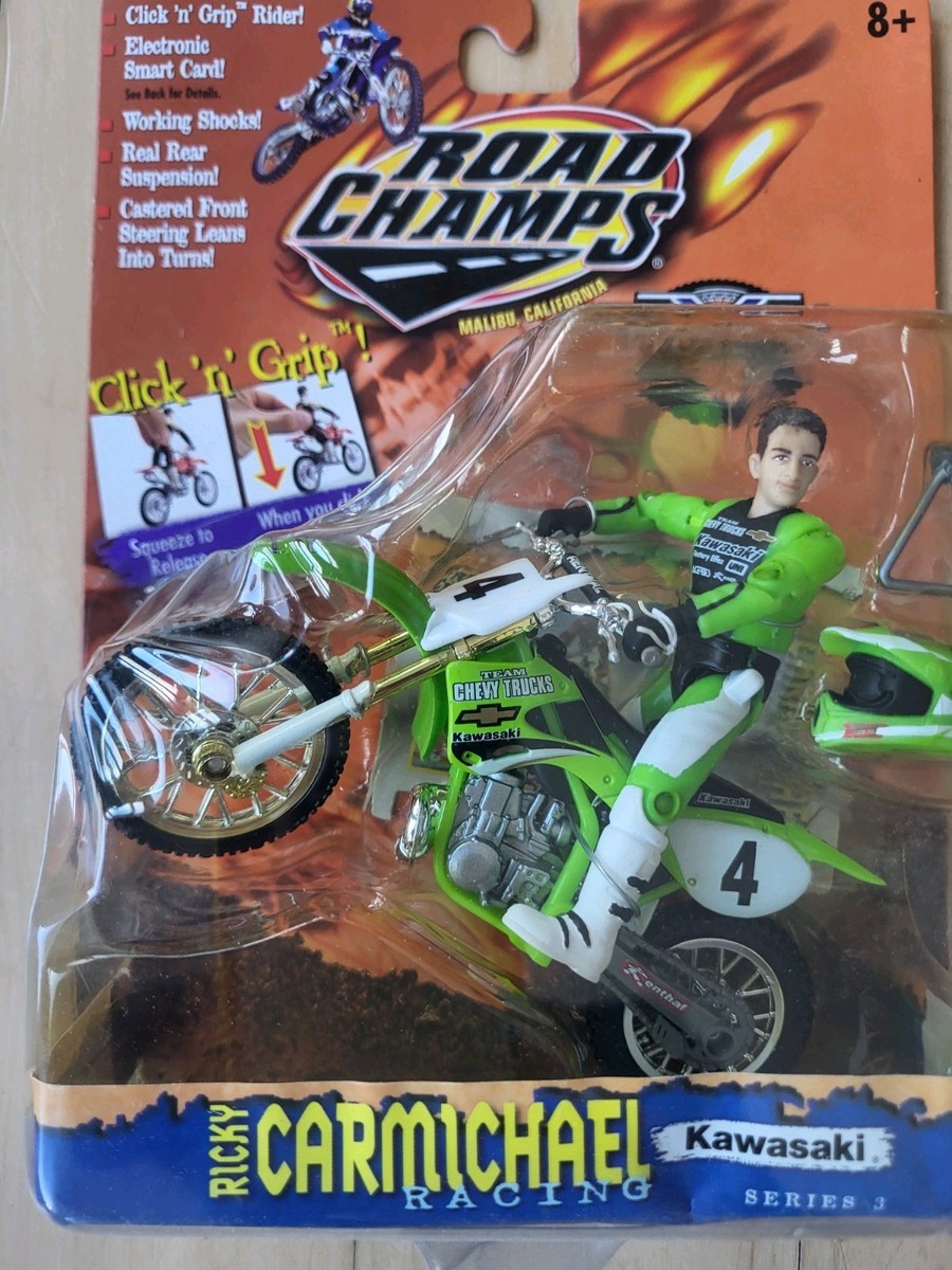 Ricky Carmichael Kawasaki KX250 Road Champs with Figure and