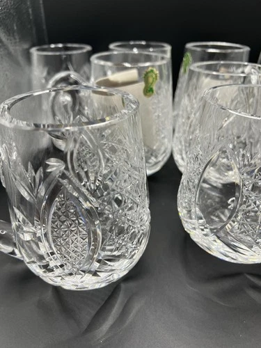 Vintage WATERFORD CRYSTAL Dunmore Mugs Tankards IRELAND（8 available）