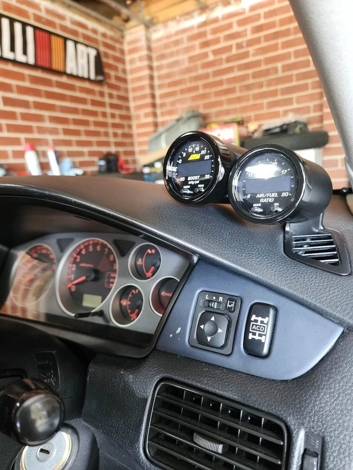 52mm Dual, Demister Vent Gauge Pod Mitsubishi EVO 7/8/9 — 第 3/4 张图片