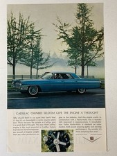 1964 Cadillac 4 Door Print Ad Owners Seldom Give The Engine A Thought