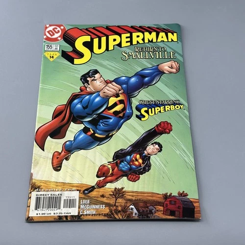 Vintage 2000 DC Comics Superman #155 Return to Smallville Comic Superboy Loeb