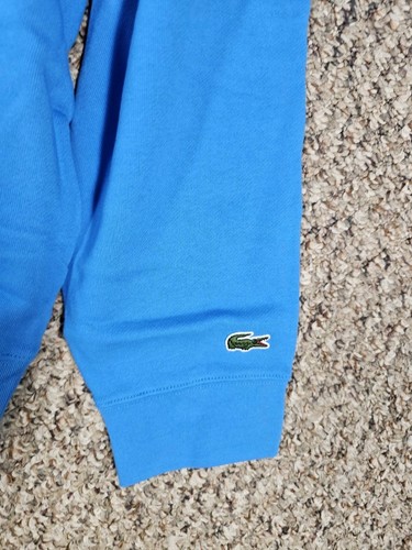 Lacoste Men`s Classic Fit Crewneck Sweatshirt Size 3XL Blue Printed Logo NWT - Picture 3 of 7
