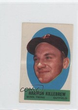1963 Topps Peel-Offs Harmon Killebrew (Peeling Directions) HOF m5x