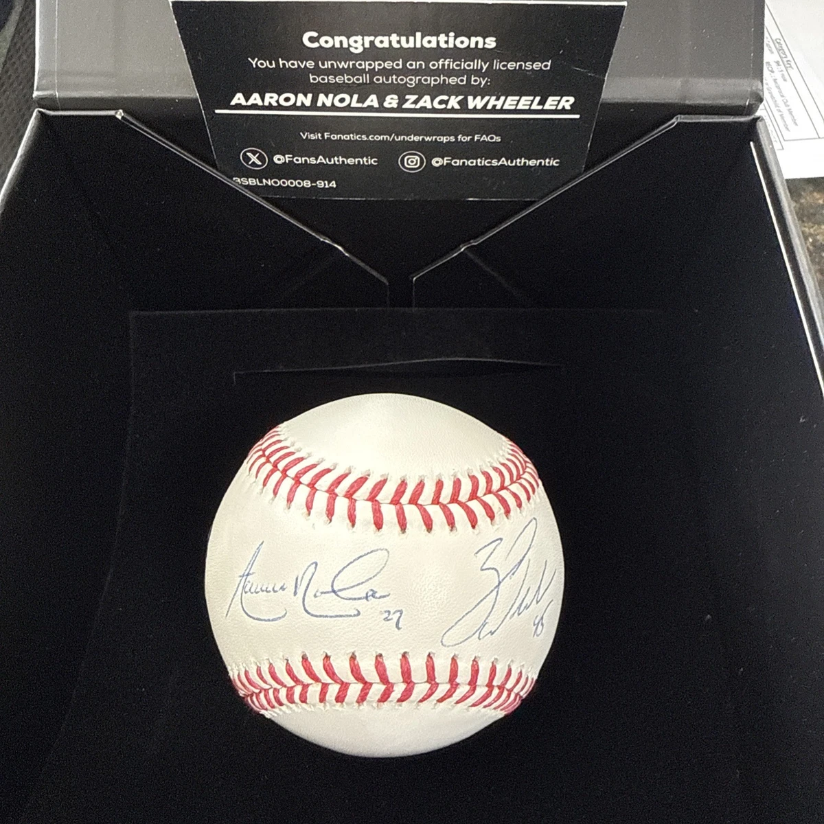 Aaron Nola Original Autographed Baseball MLB Balls for sale | eBay