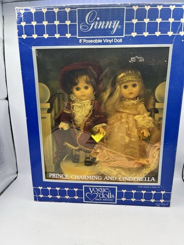 Vogue Ginny Bambole Principe Azzurro e Cenerentola posabile 8 pollici Bambole. Scatola originale - Foto 1 di 4