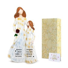 HYDTRMY Birthday Gifts for Mom from Daughter, Mother Daughter Figurines, Mom
