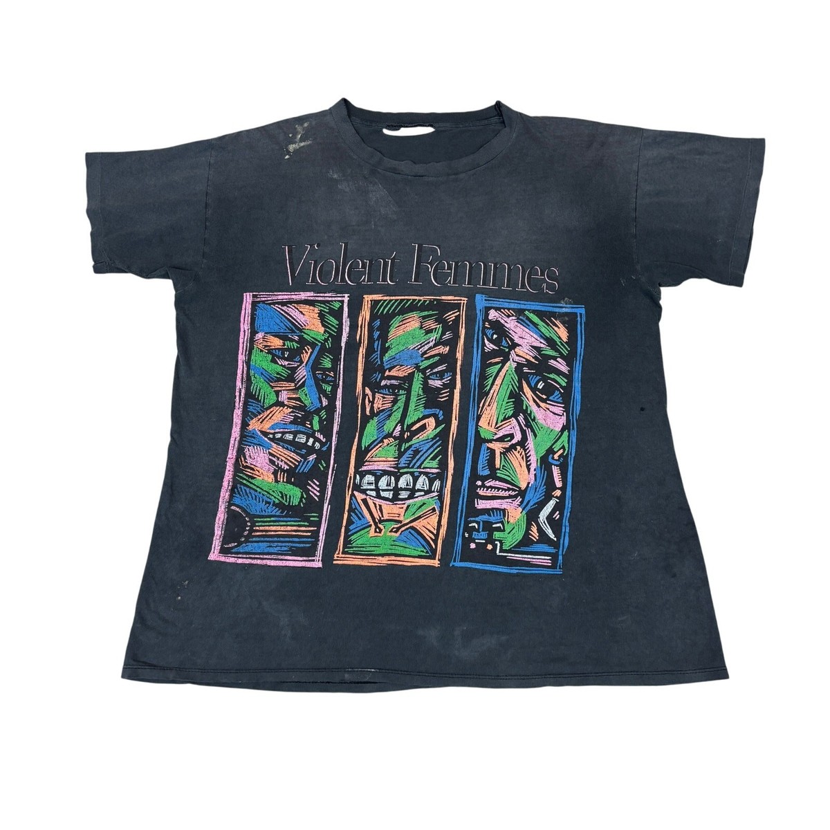 Vintage 90s Violent Femmes Neon Tour Single Stitch Shirt XL | eBay