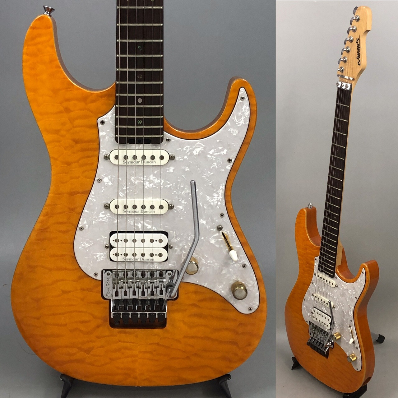 2009 Edwards E-SN145FR/R Electric Guitar in Good Condition with Free Shipping from Japan