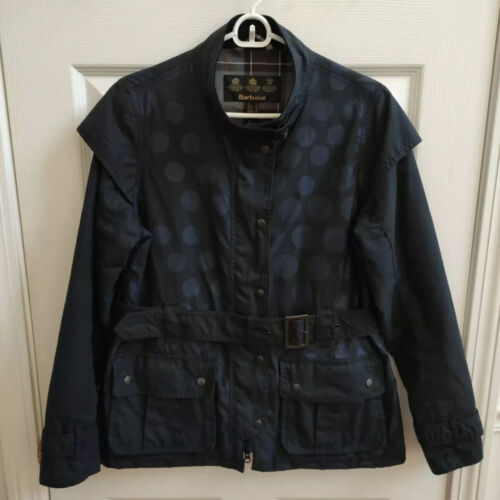 Barbour x Christopher Raeburn Women 8 polka dot waxed Jacket Tartan plaid Lined - 第 1/19 張圖片