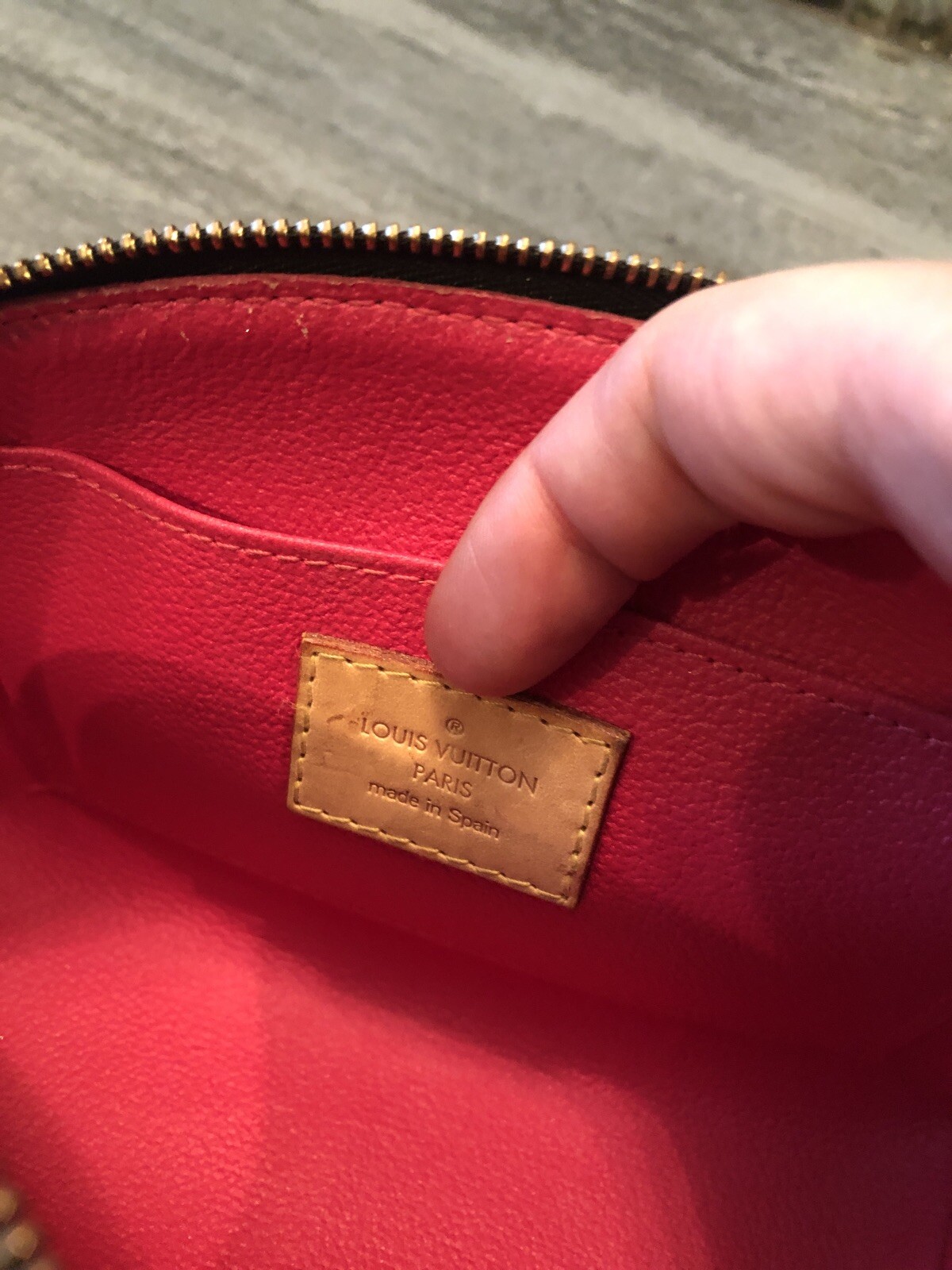 LOUIS VUITTON POCHETTE COSMETIC POUCH PURSE MULTI COLOR M47355 