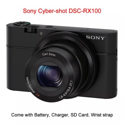 Sony RX100 20.2 MP 3.6 x Compact Digital Camera w/Charger