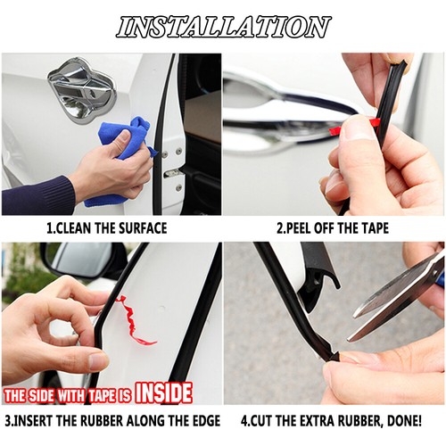 16ft Car Door Edge Protector Trim Guard Molding Rubber Seal Strip Scratch - Picture 6 of 6