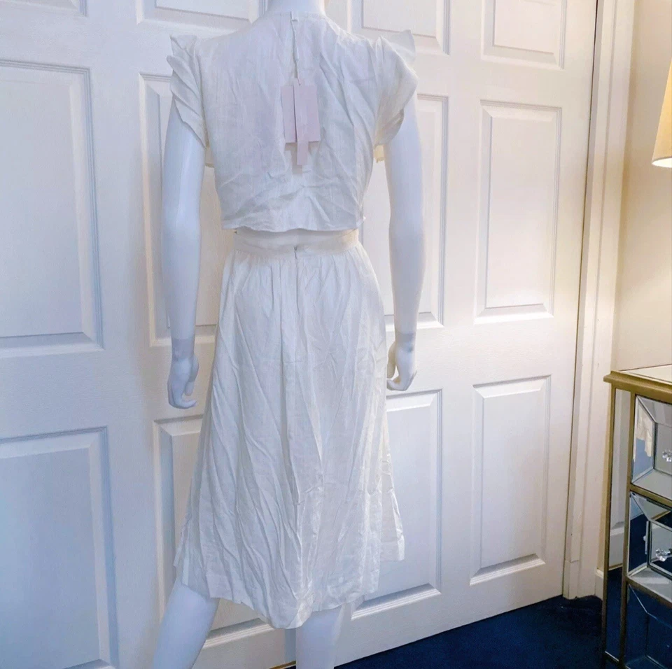 Vestido blanco roto Avec Les Filles ($108) Foto 4 de 4