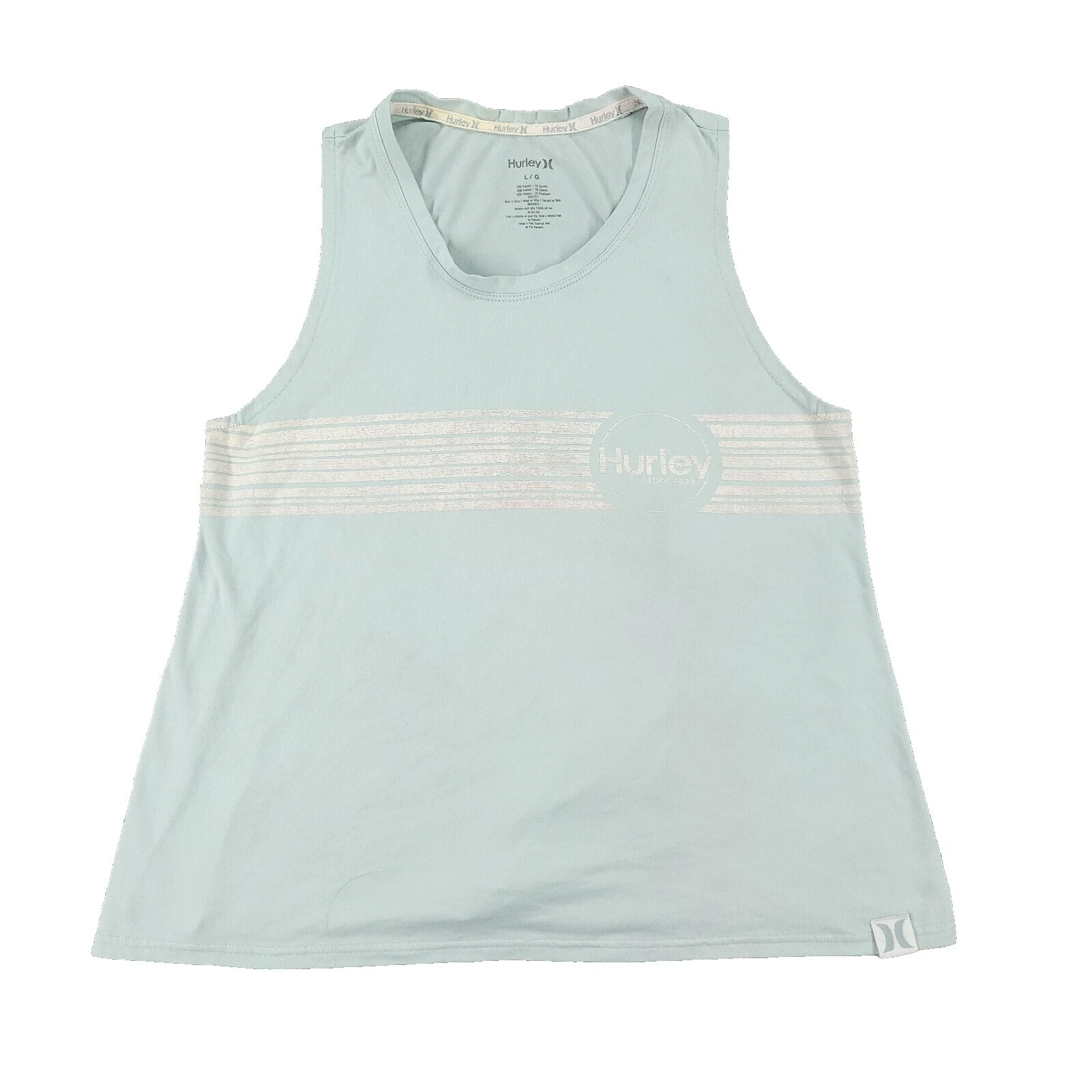Camisetas sin mangas a rayas Hurley para De mujer