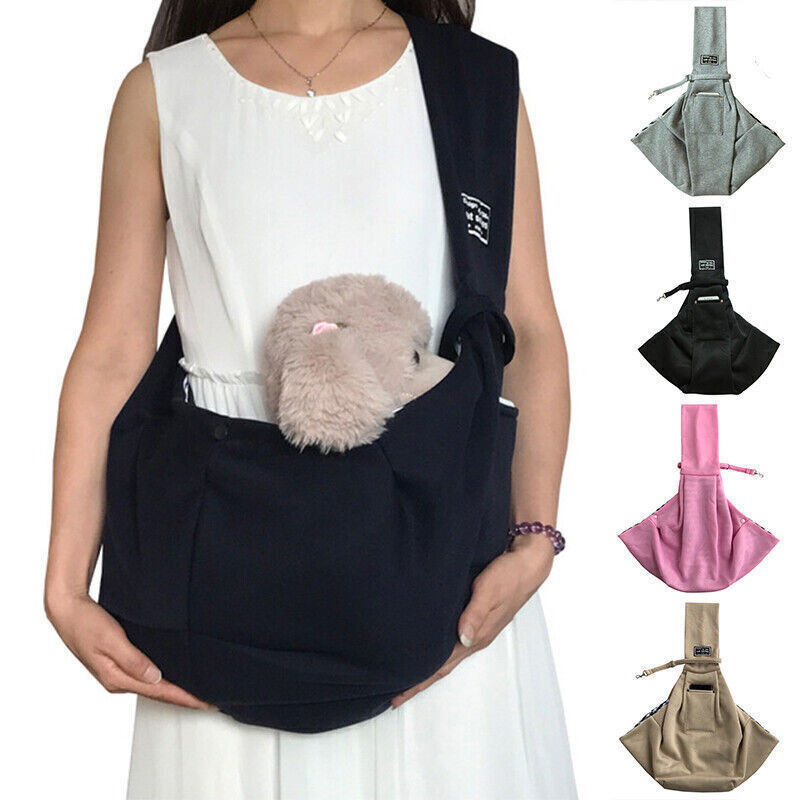 Pet Carrier Shoulder Bag Dog Cat Sling Puppy Tote Pouch Hands Carry Travel Fold eBay