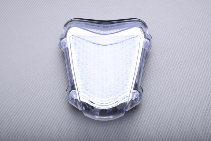 Feu arrière LED clair avec clignotants pour moto Suzuki Hayabusa GSXR 1340 modèle 2008 à 2020