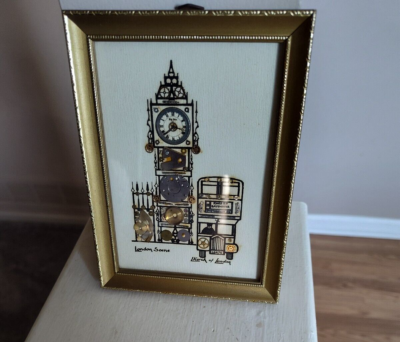 Certified Clock Pieces Collage Art Signed By L Kersh of London