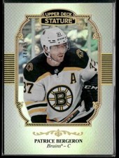 2019-20 Upper Deck Stature #20 Patrice Bergeron Portrait Variant #/85