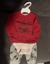 Carter's Boys 3 Piece Set: Fleece Sweater, Bodysuit, And Pants