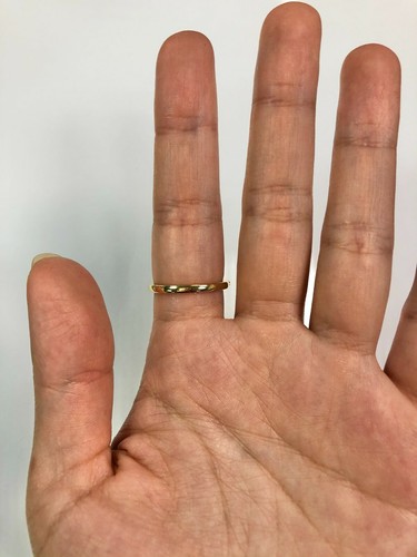 Eleganter runder klarer Ring 2 Karat CZ 925 Silber 14 Karat Dreifachstein Stil Größe 7 - Bild 5 von 5