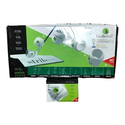 BIRDIE BALL STRIKE PAD Golf 5 Birdie Balls Original Box Instructions