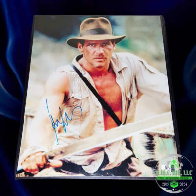 *HARRISON FORD INDIANA JONES SIGNED AUTOGRAPHED 11X14 TEMPLE OF DOOM PHOTO V2 W/
