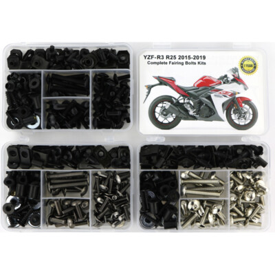 Steel Complete Fairing Bolt Body Screw Kit Fit For Yamaha YZF-R3