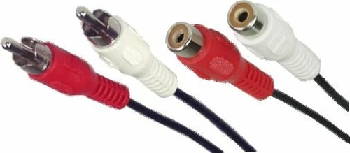 Kabel Verlängerung 1,50m - Cinchstecker Buchsen -- Chinch Stereo