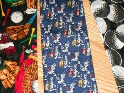 GOLF THEME tie ties Five (5)