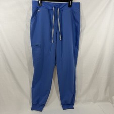Figs Pants Women Large Blue Scrub Zamora Jogger Technical Scrubs W22SW2012