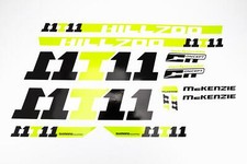 Fahrrad DEKOR Satz Aufkleber Rahmen frame Decal Sticker MC KENZIE Label grün