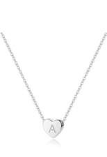 M MOOHAM Gifts for Women Girls Heart Initial Necklace - A