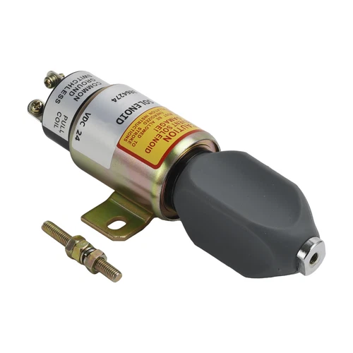 SA-3933-24 3864274 New Fuel Stop Solenoid parts 24V Fits For Hyundai R225-7 - Picture 4 of 9