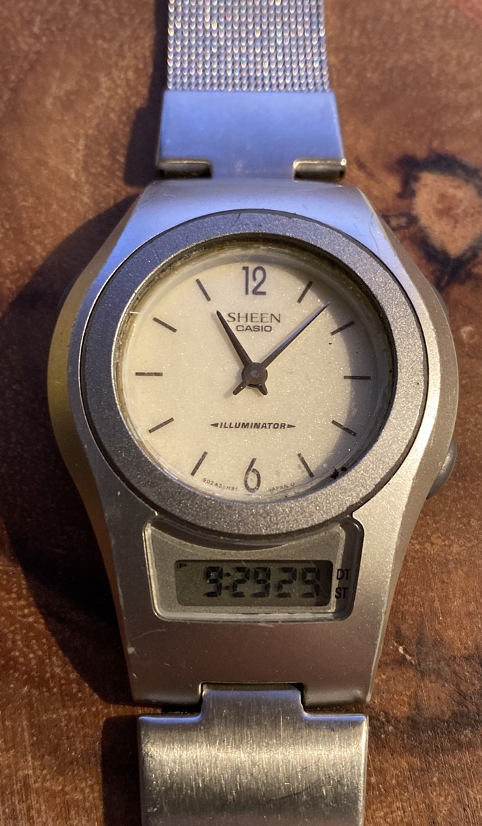 SHEEN CASIO ILLUMINATOR WATCH M-806L Digital Analog Second Timer