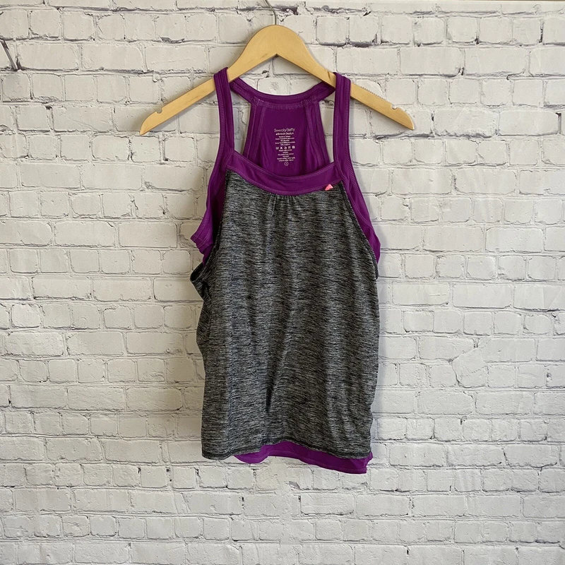 sweaty-betty contrast trim racerback tank-top