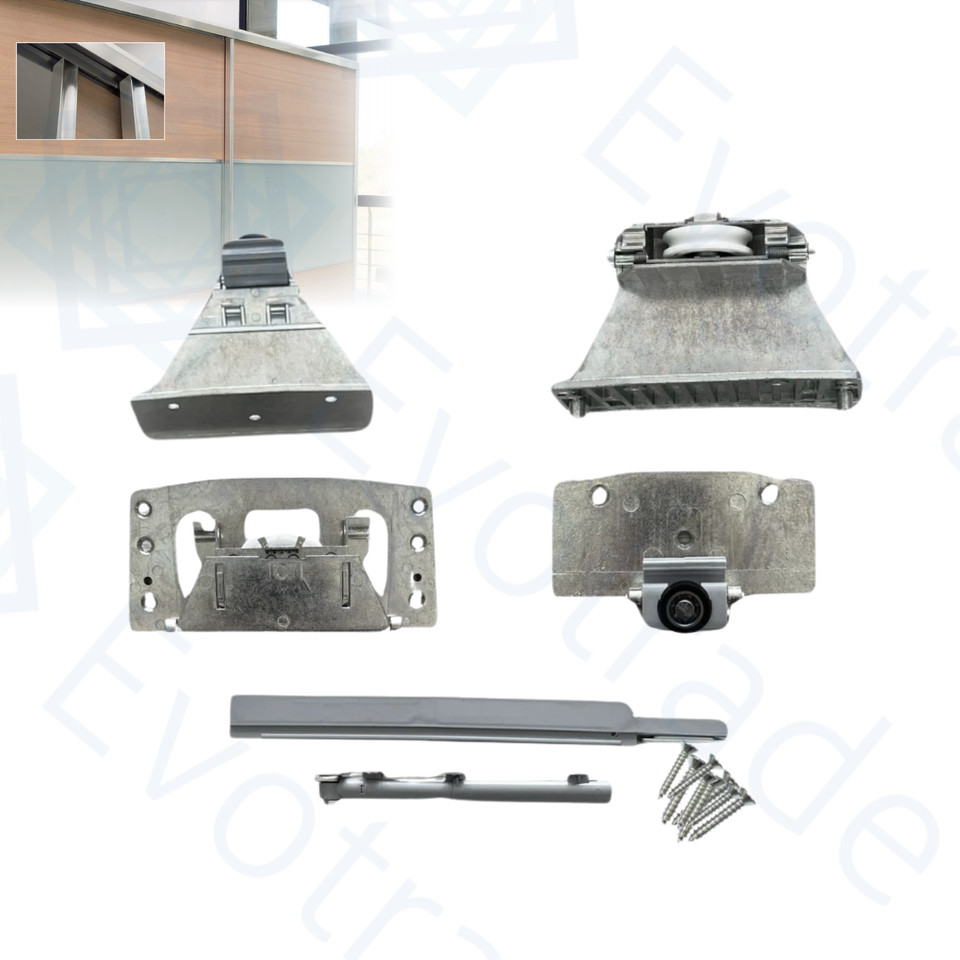 Kit de Remplacement de Roulettes Indaux pour Armoire Coulissante Lourde