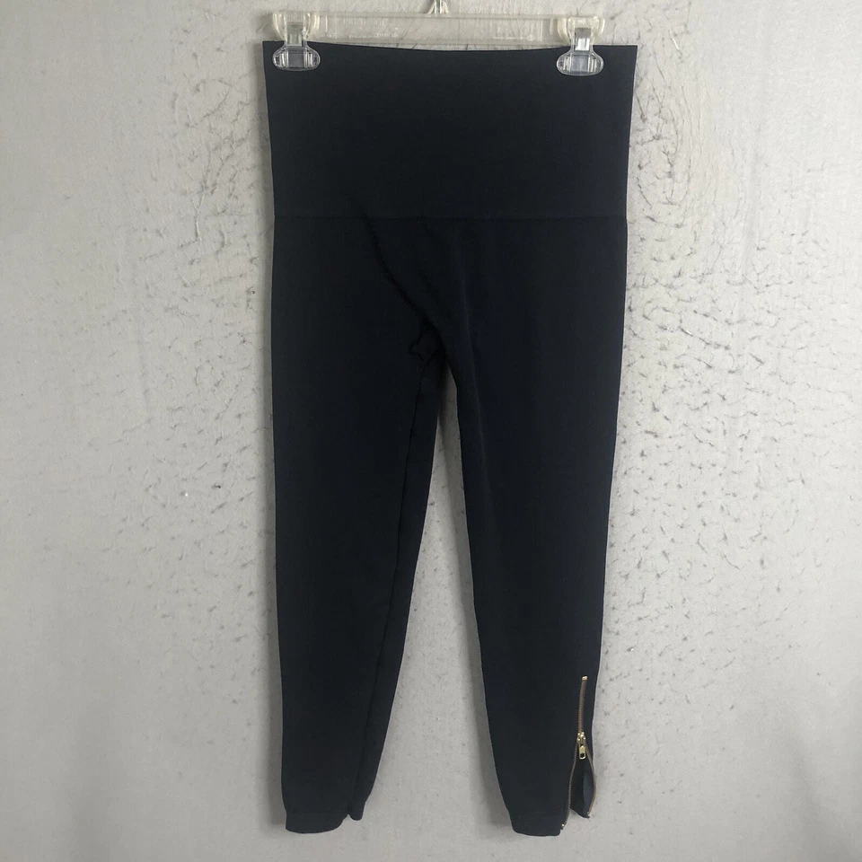 Spanx 紧身裤女式 L 海军蓝高腰压缩踝拉链塑形 — 第 4/4 张图片