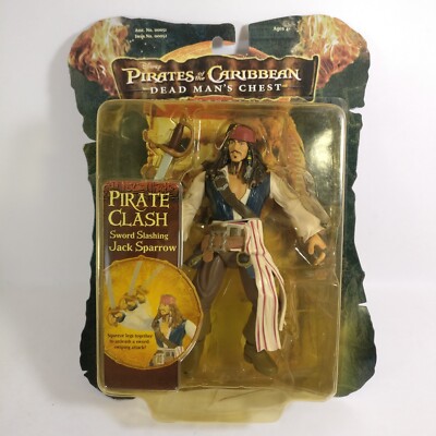 Jack Sparrow 6  Pirates Of The Caribbean Figure (2006) Pirate Clash Sword Slash